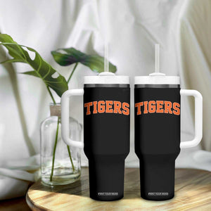 Vintage Tiger Tumbler With Handle Varsity Name Vintage Sports Jersey Style TS10 Print Your Wear