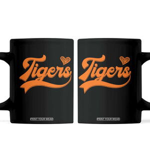Vintage Tiger Coffee Mug Varsity Name Script Vintage Sports Jersey Style TS10 Black Print Your Wear