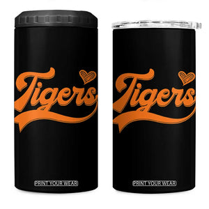 Vintage Tiger 4 in 1 Can Cooler Tumbler Varsity Name Script Vintage Sports Jersey Style TS10 One Size: 16 oz Black Print Your Wear