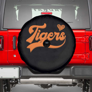 Vintage Tiger Spare Tire Cover Varsity Name Script Vintage Sports Jersey Style TS10 Black Print Your Wear