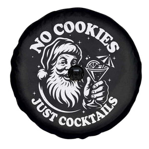 Funny Santa Christmas In July Spare Tire Cover No Cookies Just Cocktails Summer Xmas TS10 Print Your Wear