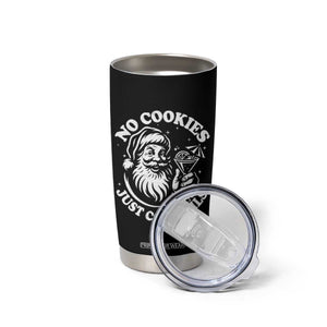 Funny Santa Christmas In July Tumbler Cup No Cookies Just Cocktails Summer Xmas TS10 Print Your Wear