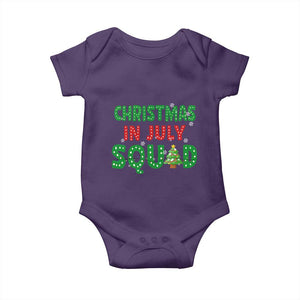 Christmas In July Squad Baby Onesie Funny Summer Xmas TS10 Purple Print Your Wear