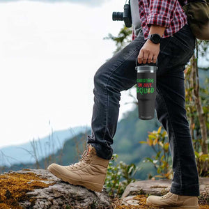 Christmas In July Squad Flip Straw Tumbler Funny Summer Xmas TS10 Print Your Wear