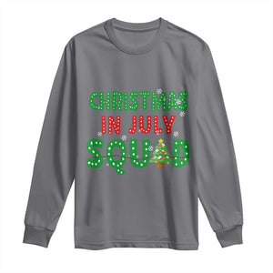 Christmas In July Squad Long Sleeve Shirt Funny Summer Xmas TS10 Charcoal Print Your Wear