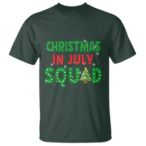 Christmas In July Squad T Shirt Funny Summer Xmas TS10 Dark Forest Green Print Your Wear