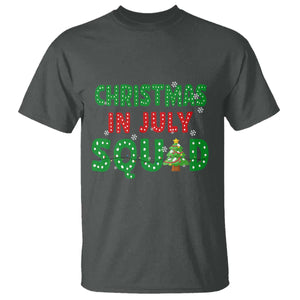 Christmas In July Squad T Shirt Funny Summer Xmas TS10 Dark Heather Print Your Wear