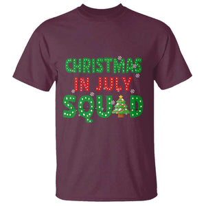 Christmas In July Squad T Shirt Funny Summer Xmas TS10 Maroon Print Your Wear