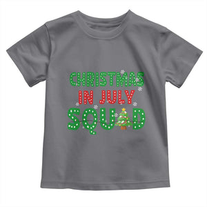 Christmas In July Squad Toddler T Shirt Funny Summer Xmas TS10 Charcoal Print Your Wear