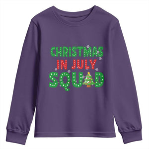Christmas In July Squad Youth Sweatshirt Funny Summer Xmas TS10 Purple Print Your Wear