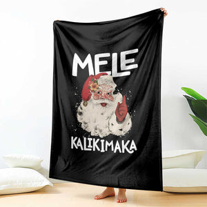 Mele Kalikimaka Throw Blanket Hawaii Christmas Party Santa TS10 Print Your Wear