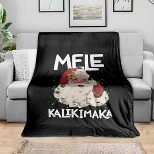Mele Kalikimaka Throw Blanket Hawaii Christmas Party Santa TS10 Print Your Wear