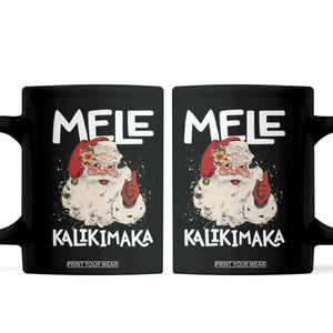 Mele Kalikimaka Coffee Mug Hawaii Christmas Party Santa TS10 Black Print Your Wear