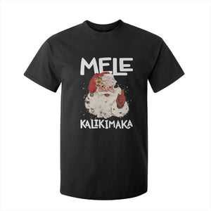 Mele Kalikimaka T Shirt For Kid Hawaii Christmas Party Santa TS10 Black Print Your Wear