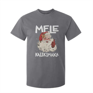 Mele Kalikimaka T Shirt For Kid Hawaii Christmas Party Santa TS10 Charcoal Print Your Wear