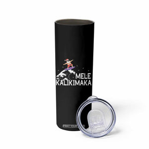 Christmas In July Surfing Santa Skinny Tumbler Mele Kalikimaka Summer Beach Hawaii TS10 Print Your Wear