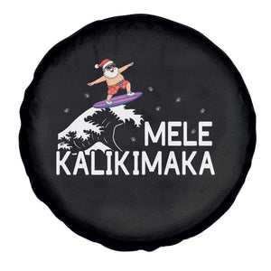 Christmas In July Surfing Santa Spare Tire Cover Mele Kalikimaka Summer Beach Hawaii TS10 Print Your Wear