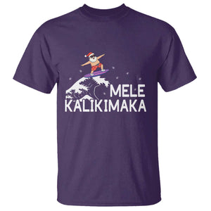 Christmas In July Surfing Santa T Shirt Mele Kalikimaka Summer Beach Hawaii TS10 Purple Print Your Wear