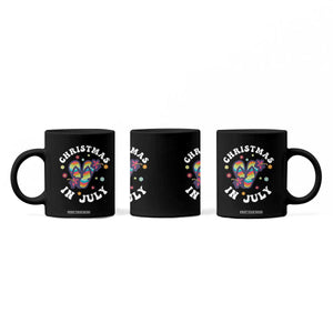 Christmas In July Summer Beach Coffee Mug Hawaii Flip Flops Hibiscus TS10 Print Your Wear