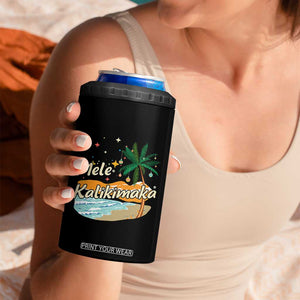 Retro Christmas In July Summer Beach Hawaii 4 in 1 Can Cooler Tumbler Mele Kalikimaka TS10 Print Your Wear