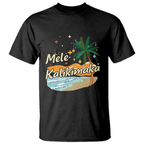 Retro Christmas In July Summer Beach Hawaii T Shirt Mele Kalikimaka TS10 Black Print Your Wear