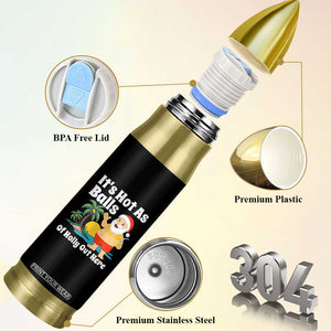 Funny Christmas In July Bullet Tumbler Hot As Balls Santa Summer Party TS10 Print Your Wear