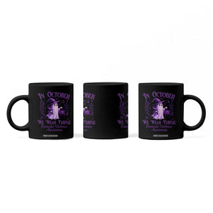 Domestic Violence Awareness Coffee Mug Halloween October Wear Purple Ghost TS10 Print Your Wear