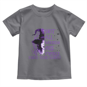 Stop Domestic Violence Toddler T Shirt Purple Ribbon Witch Graphic Witchy Feminist TS10 Charcoal Print Your Wear
