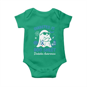 Diabetes is Boo Sheet Baby Onesie Funny Halloween Ghost Diabetes Type 1 2 Awareness TS10 Irish Green Print Your Wear