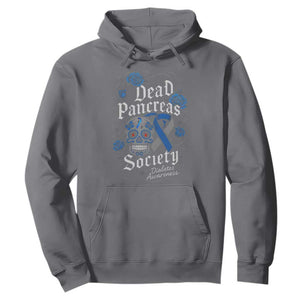 Funny Diabetes Type 1 Awareness Hoodie Dead Pancreas Society Sugar Skull TS10 Charcoal Print Your Wear