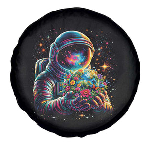 Astronaut Earth Flowers Spaceman Planet Galaxy Universe Spare Tire Cover TS11 Print Your Wear