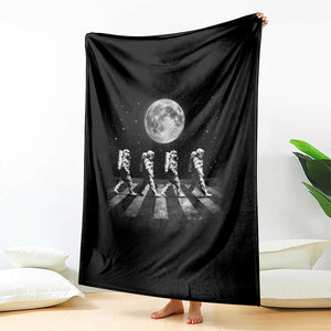 Astronauts Walking In Space Galaxy Moon Planet Throw Blanket TS11 Print Your Wear