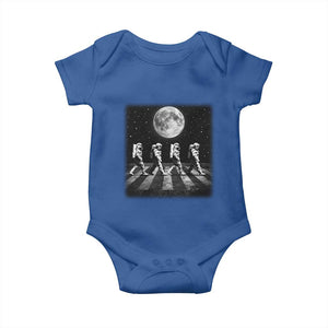 Astronauts Walking In Space Galaxy Moon Planet Baby Onesie TS11 Royal Blue Print Your Wear
