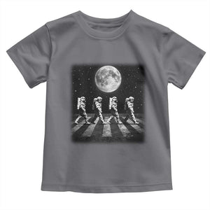 Astronauts Walking In Space Galaxy Moon Planet Toddler T Shirt TS11 Charcoal Print Your Wear