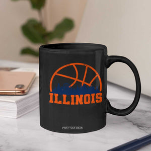 Illinois Fan Coffee Mug IL State Basketball Game Day TS11 Print Your Wear
