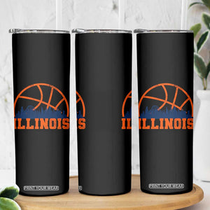 Illinois Fan Skinny Tumbler IL State Basketball Game Day TS11 Print Your Wear