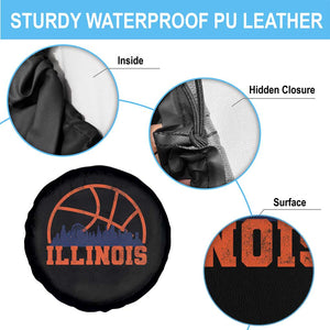 Illinois Fan Spare Tire Cover IL State Basketball Game Day TS11 Print Your Wear