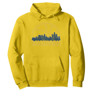 Michigan Fan Basketball Grooves Skyline MI State Hoodie TS11 Daisy Print Your Wear