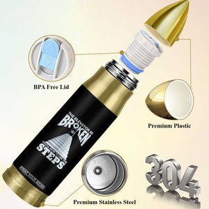 Sobriety Anniversary Sober Bullet Tumbler The Elevator is Broken You Will Have To Use The Steps TS11 Print Your Wear
