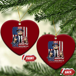 The Nations Leader US 250th Anniversary Ceramic Ornament Funny 4th of July 1776 2026