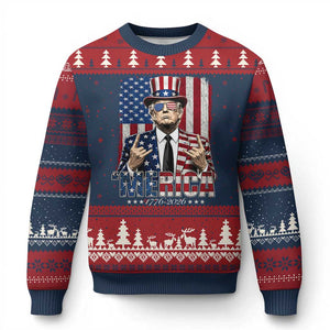 The Nations Leader US 250th Anniversary Ugly Christmas Sweater Funny 4th of July 1776 2026