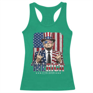 The Nations Leader US 250th Anniversary Racerback Tank Top Funny 4th of July 1776 2026