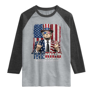 The Nations Leader US 250th Anniversary Raglan Shirt Funny 4th of July 1776 2026