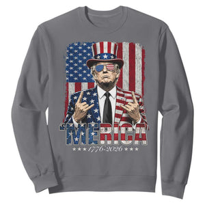 The Nations Leader US 250th Anniversary Sweatshirt Funny 4th of July 1776 2026