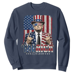 The Nations Leader US 250th Anniversary Sweatshirt Funny 4th of July 1776 2026