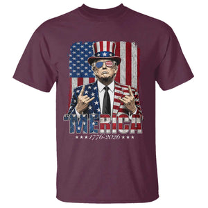 The Nations Leader US 250th Anniversary T Shirt Funny 4th of July 1776 2026