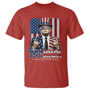The Nations Leader US 250th Anniversary T Shirt Funny 4th of July 1776 2026