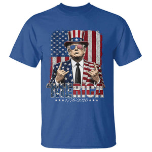 The Nations Leader US 250th Anniversary T Shirt Funny 4th of July 1776 2026