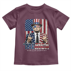 The Nations Leader US 250th Anniversary Toddler T Shirt Funny 4th of July 1776 2026