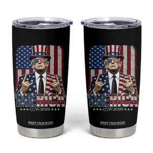 The Nations Leader US 250th Anniversary Tumbler Cup Funny 4th of July 1776 2026